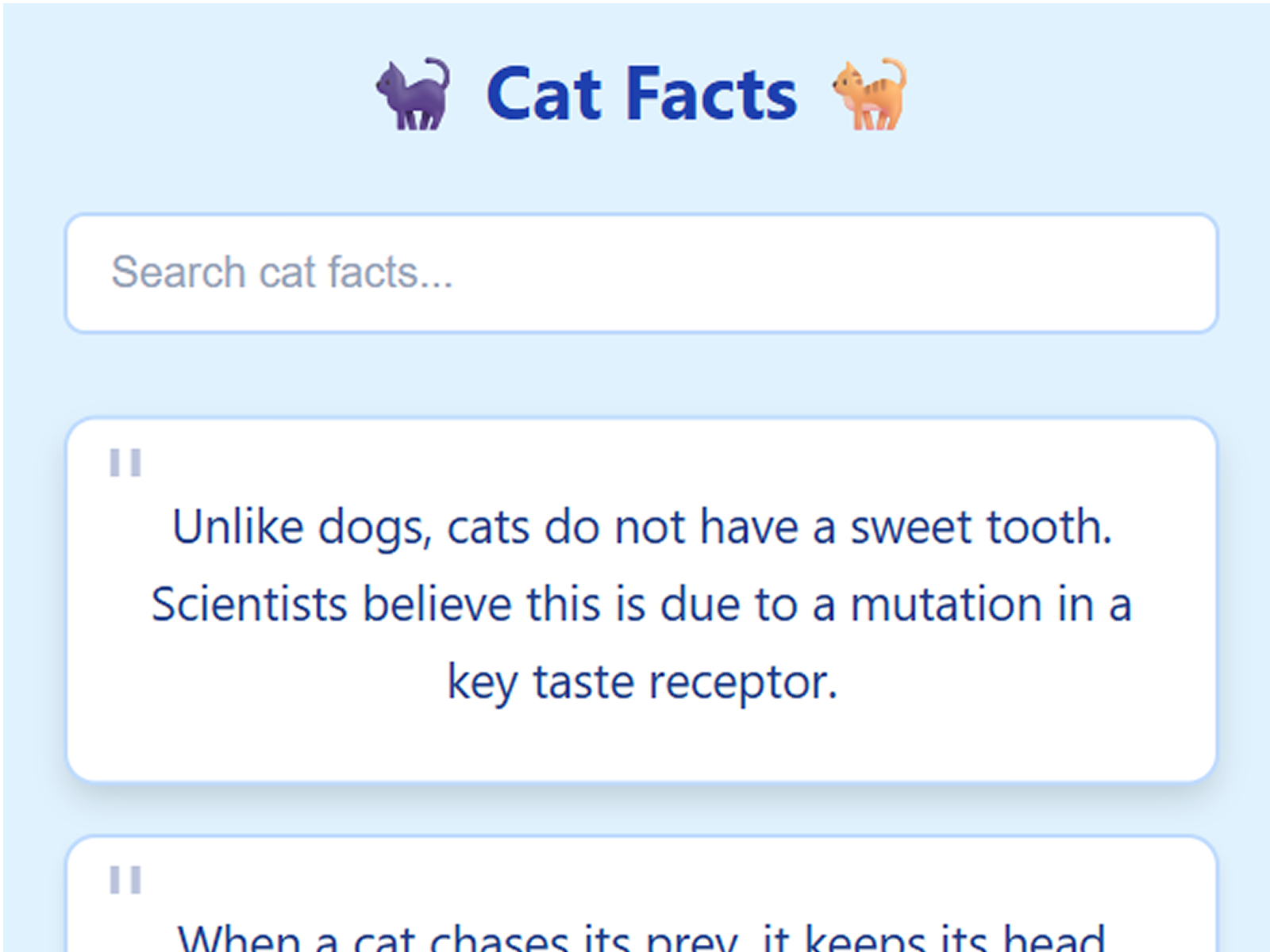 Cat Facts