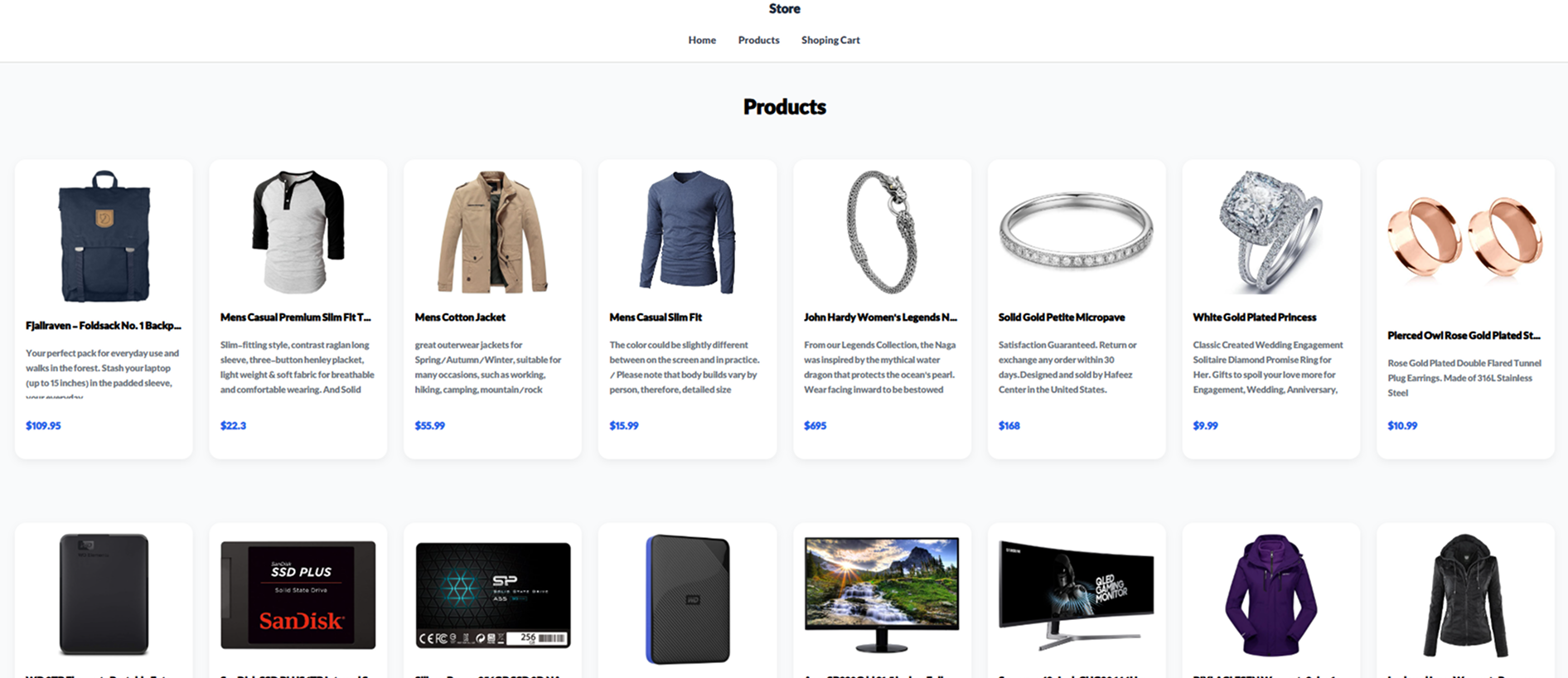 Fake Store Project 2
