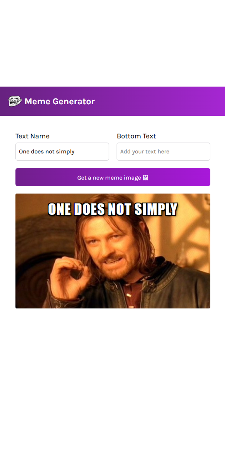 Meme Generator mobile 1