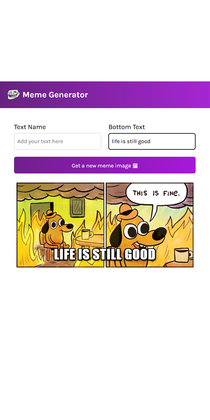 Meme Generator mobile 3