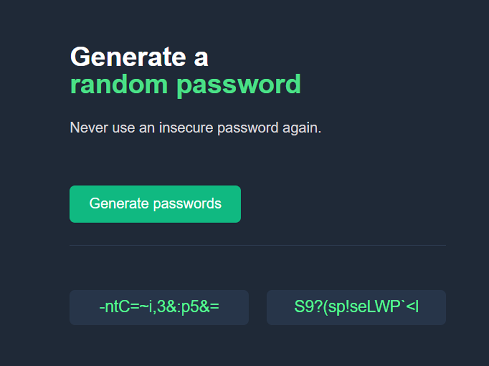 Password Generator